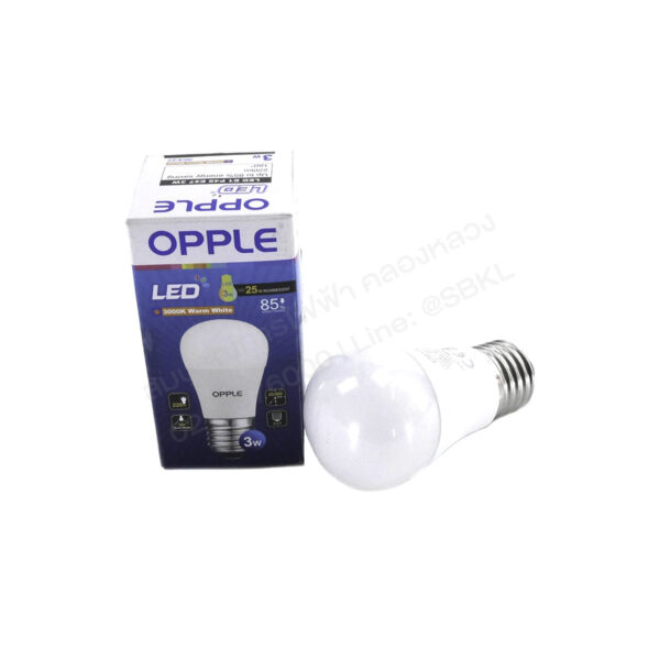 หลอดLED Bulb Ecomax P45 3W E27 3000K (OPPLE)