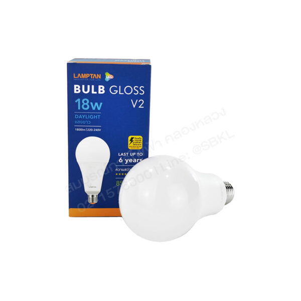 หลอดLED Bulb Gloss 18W DL (LAMPTAN)