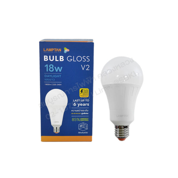 หลอดLED Bulb Gloss 18W DL (LAMPTAN)