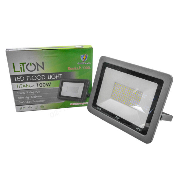 โคมสปอร์ตไลท์LED ฟลัดไลท์รุ่น TITTAN 100W แสงเดย์ไลท์ (LITON)