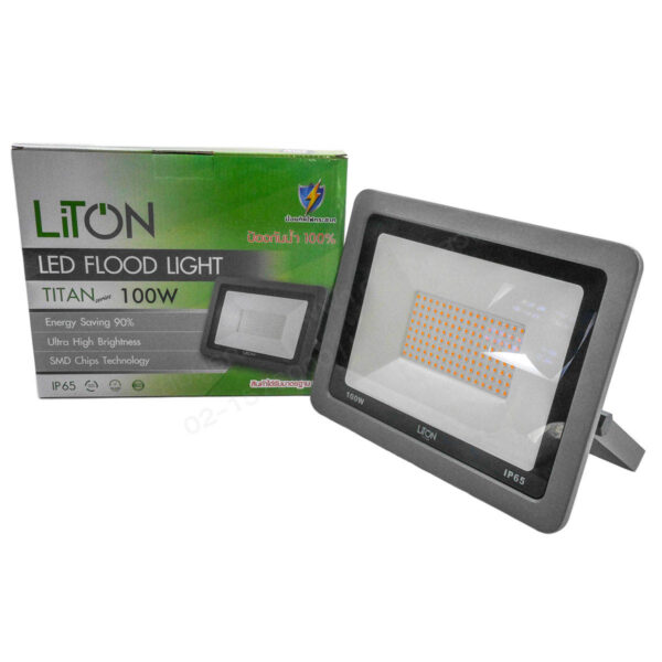 โคมสปอร์ตไลท์LED ฟลัดไลท์รุ่น TITTAN 100W แสงวอร์ม (LITON)