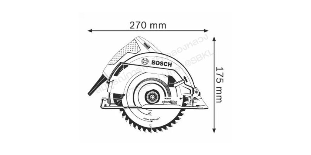 เครื่องเลื่อยวงเดือน 7" 1100W GKS 7000 (BOSCH)