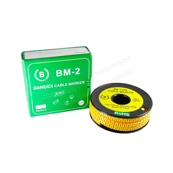 วายมาร์คเกอร์ขนาดBM-2 เลข 1 (500 pcs.) (BANDEX)