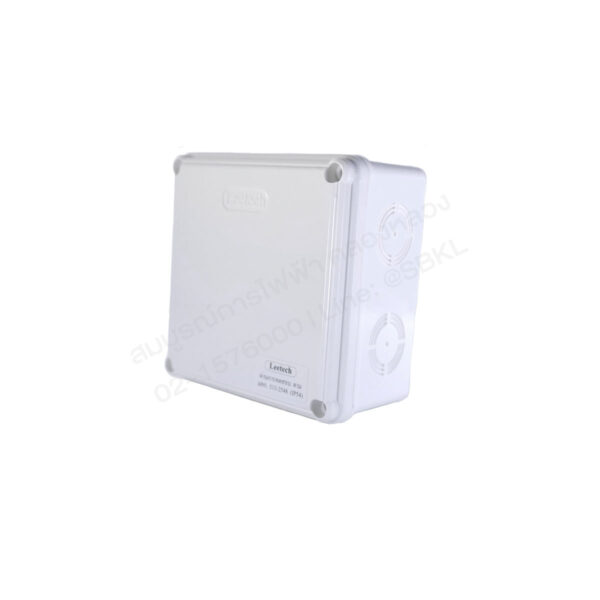 กล่องพลาสติกกันน้ำ 4"x4" สีขาว L-WB404/W (Leetech)