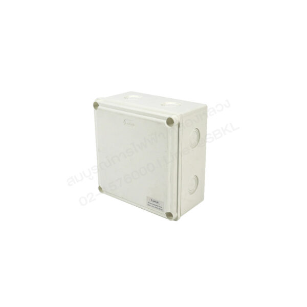 กล่องพลาสติกกันน้ำ 6"x6" สีขาว (Leetech)L-WB606/W