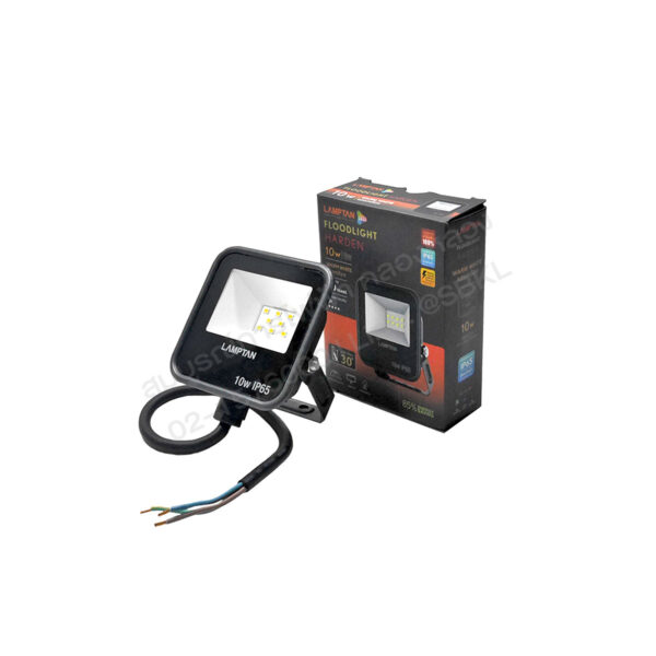 สปอตไลท์LED FLOOD LIGHT HARDEN 10W วอร์มไวท์ (LAMPTAN)