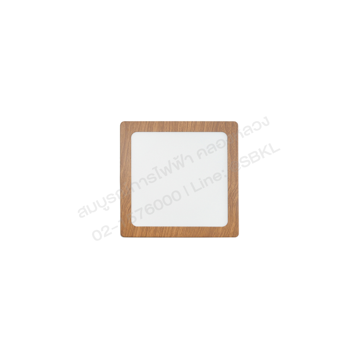 1100124999110_1 โคมดาวน์ไลท์ติดลอยLED สี่เหลี่ยมลายไม้ 12W 3แสง (DC) BMZF175-12W-RW - Image 2