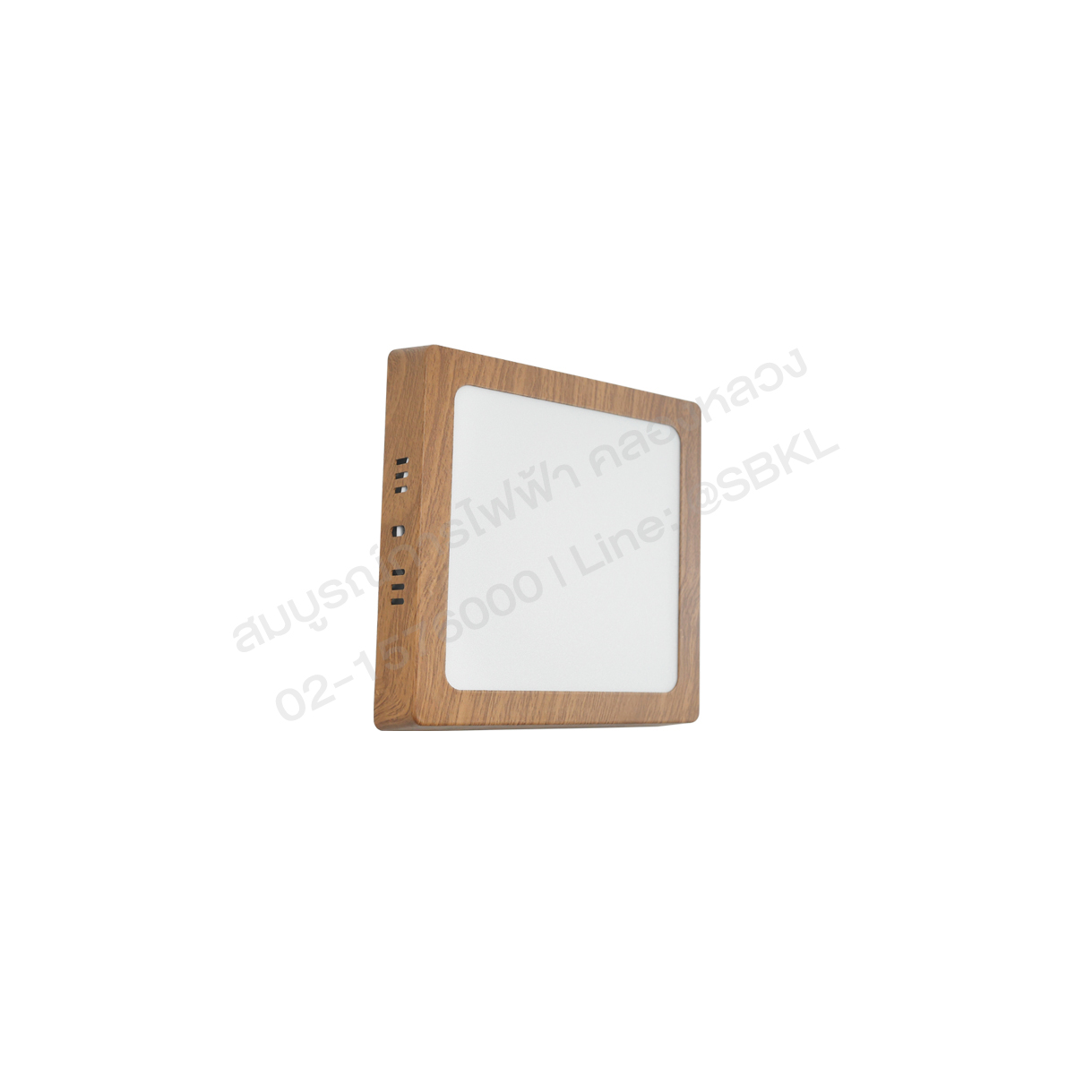 1100124999110_3 โคมดาวน์ไลท์ติดลอยLED สี่เหลี่ยมลายไม้ 12W 3แสง (DC) BMZF175-12W-RW - Image 4