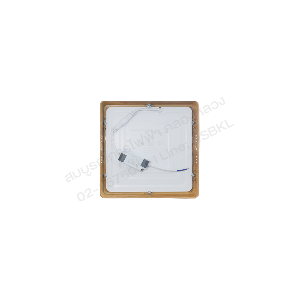 1100124999110_4 โคมดาวน์ไลท์ติดลอยLED สี่เหลี่ยมลายไม้ 12W 3แสง (DC) BMZF175-12W-RW - Image 5