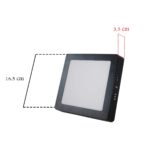 โคมติดลอยLED 6" 12W ทรงเหลี่ยมดำ เดย์ไลท์ (Neox) - Image 2